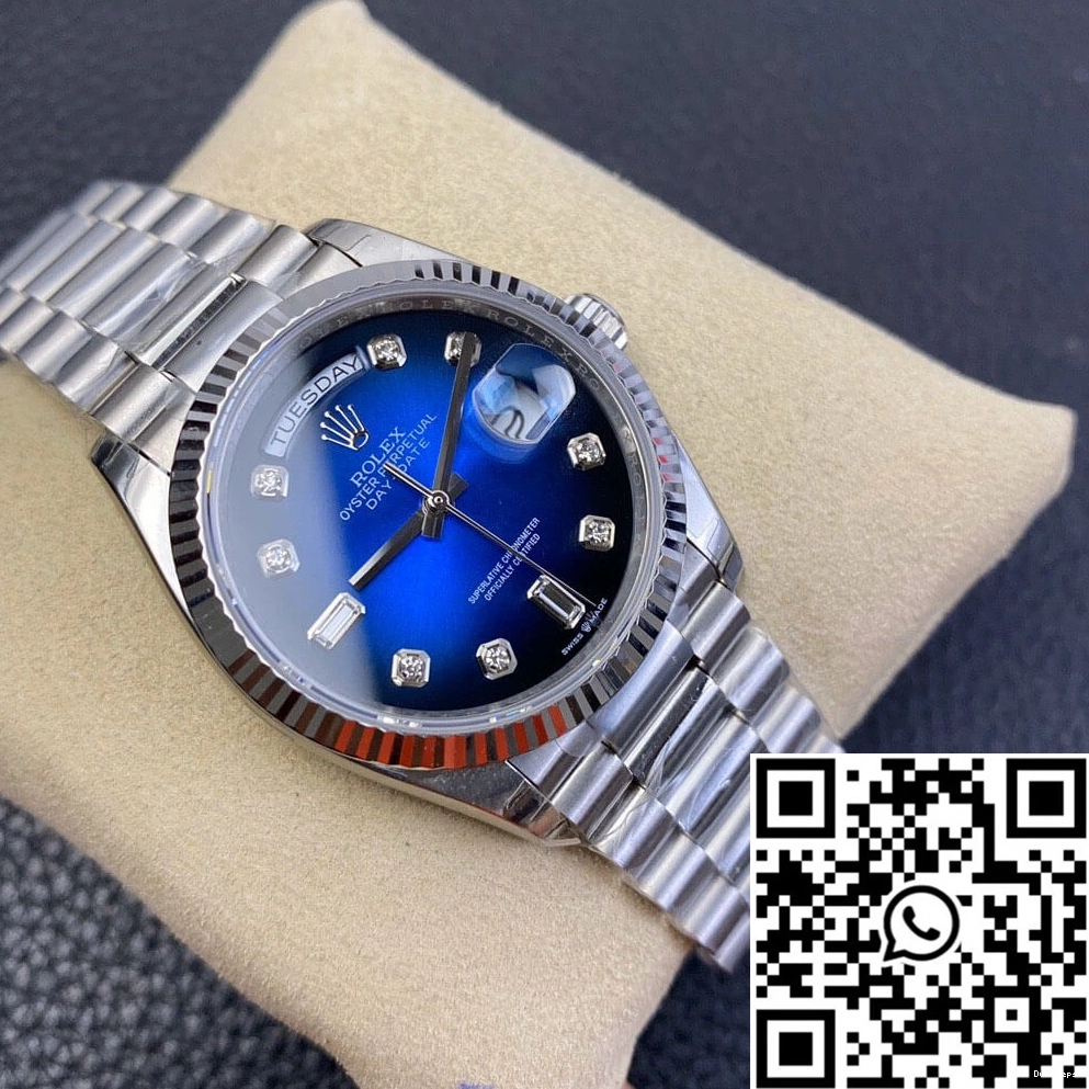 M128239-0023 Diamond Day-Date Blue Gradient Rolex EW Dial Factory 0921